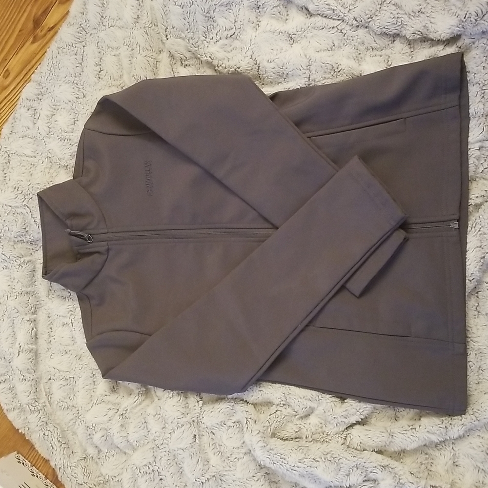 Boys Magellan Outdoors grey water resistant jacket Size L